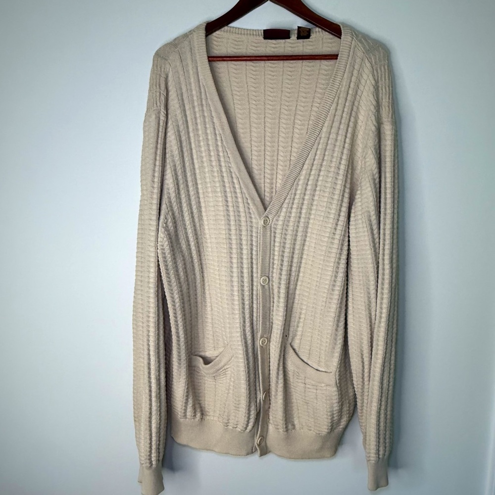 Vintage Saddlebred Grandpa Sweater Cardigan Size XL